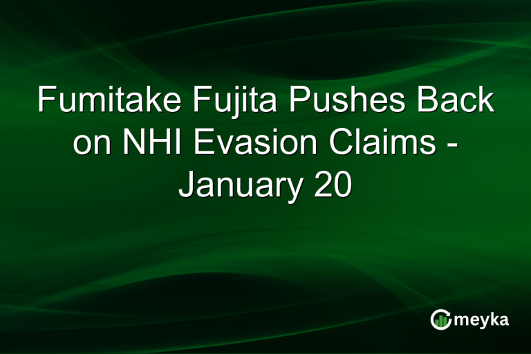 Fumitake Fujita Pushes Back on NHI Evasion Claims - January 20