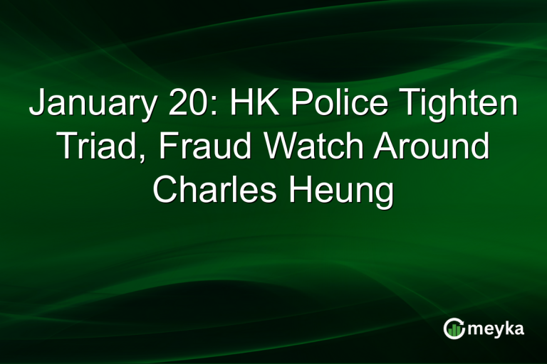January 20: HK Police Tighten Triad, Fraud Watch Around Charles Heung