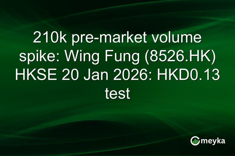 210k pre-market volume spike: Wing Fung (8526.HK) HKSE 20 Jan 2026: HKD0.13 test