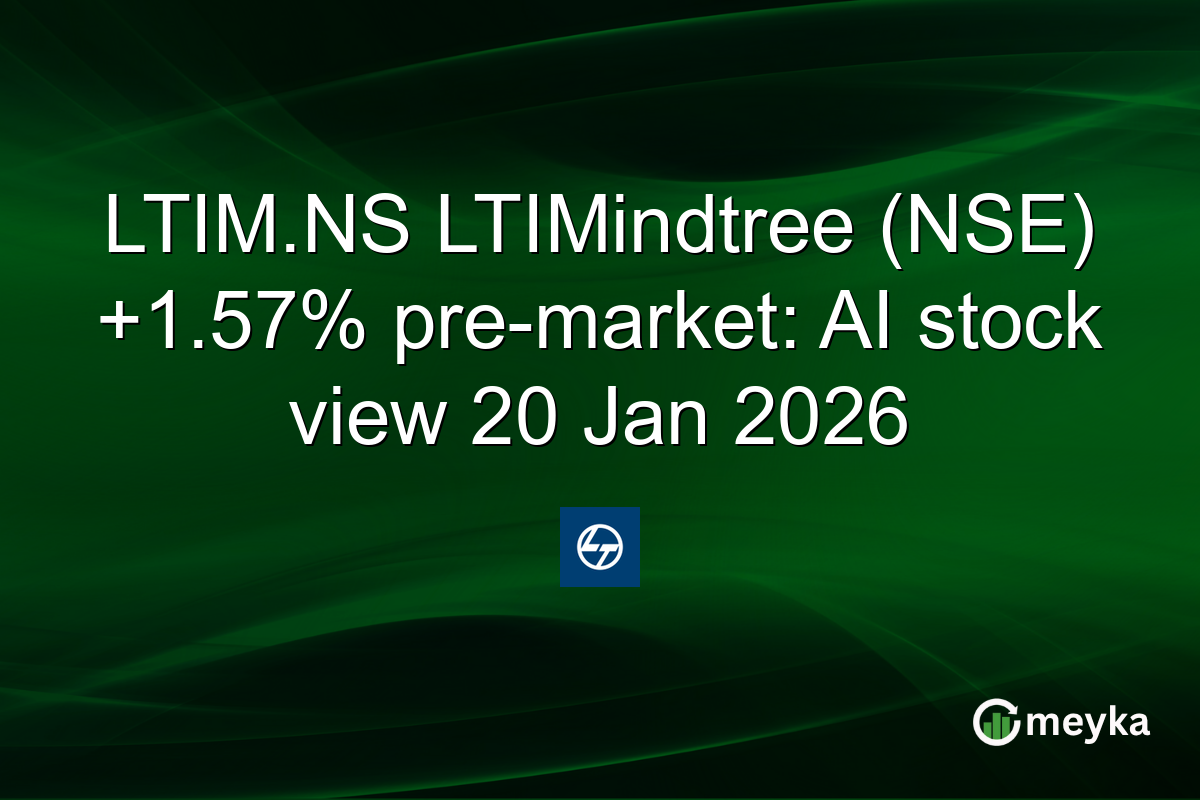 LTIM.NS LTIMindtree (NSE) +1.57% pre-market: AI stock view 20 Jan 2026