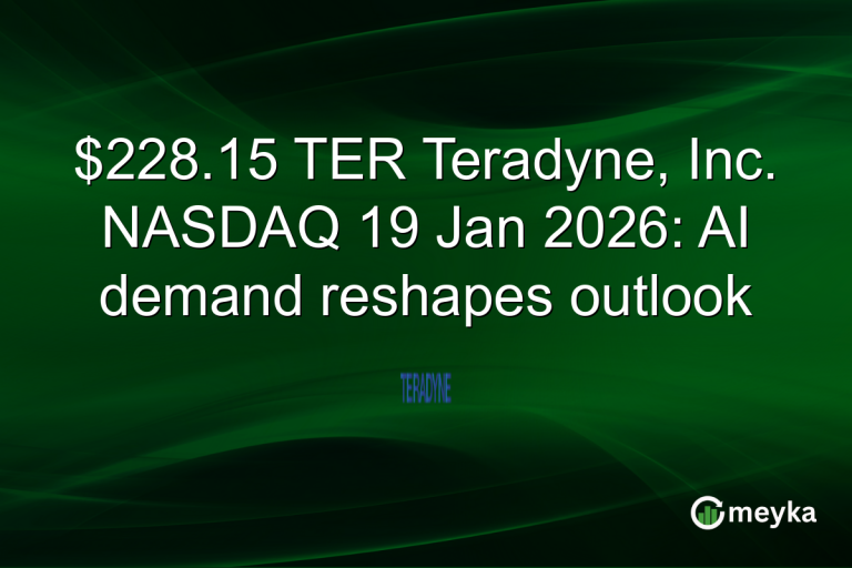 $228.15 TER Teradyne, Inc. NASDAQ 19 Jan 2026: AI demand reshapes outlook
