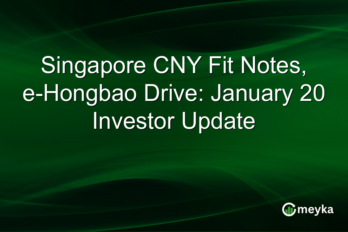 Singapore CNY Fit Notes, e-Hongbao Drive: January 20 Investor Update