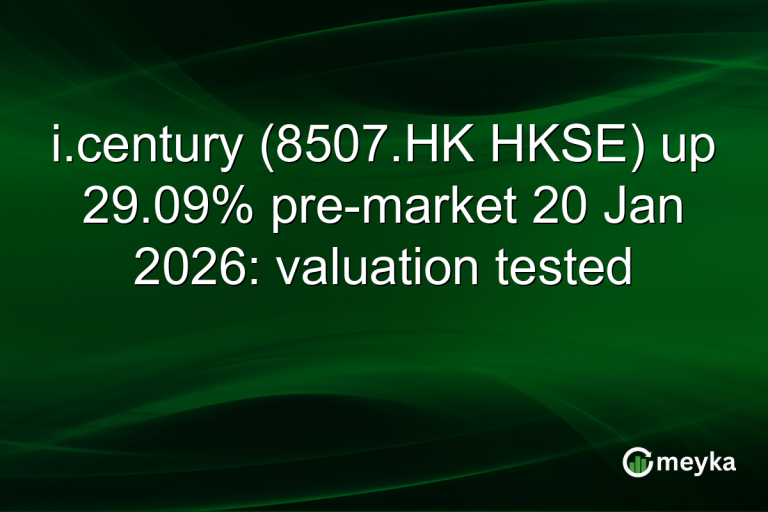 i.century (8507.HK HKSE) up 29.09% pre-market 20 Jan 2026: valuation tested