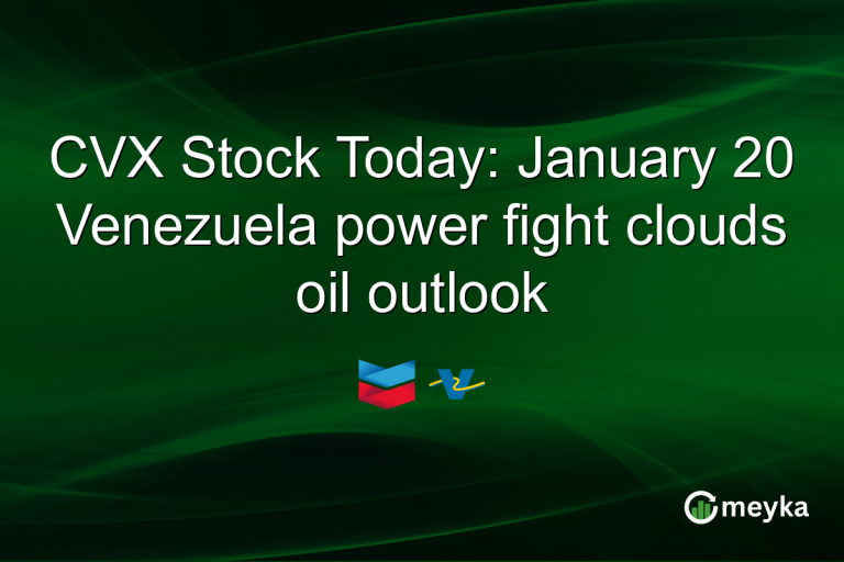CVX Stock Today: January 20 Venezuela power fight clouds oil outlook