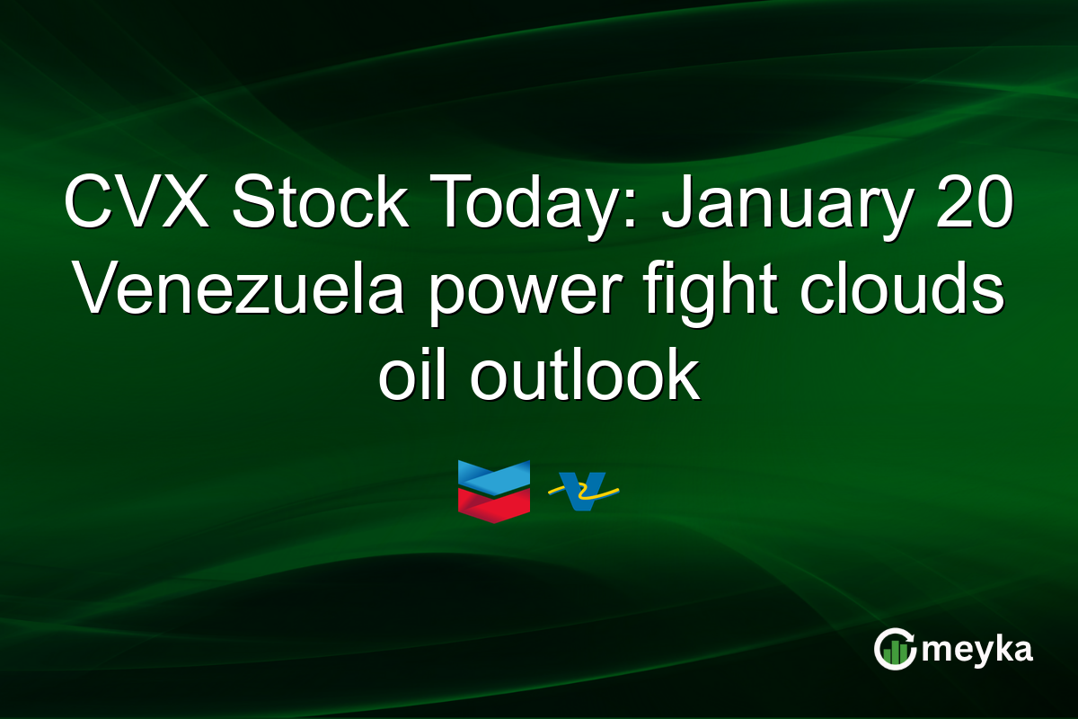 CVX Stock Today: January 20 Venezuela power fight clouds oil outlook