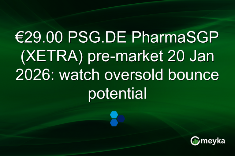 €29.00 PSG.DE PharmaSGP (XETRA) pre-market 20 Jan 2026: watch oversold bounce potential