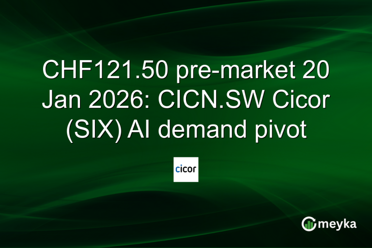 CHF121.50 pre-market 20 Jan 2026: CICN.SW Cicor (SIX) AI demand pivot