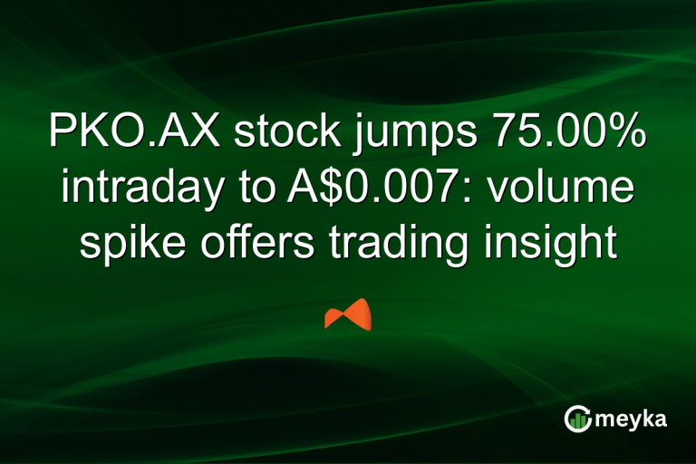 PKO.AX stock jumps 75.00% intraday to A$0.007: volume spike offers trading insight