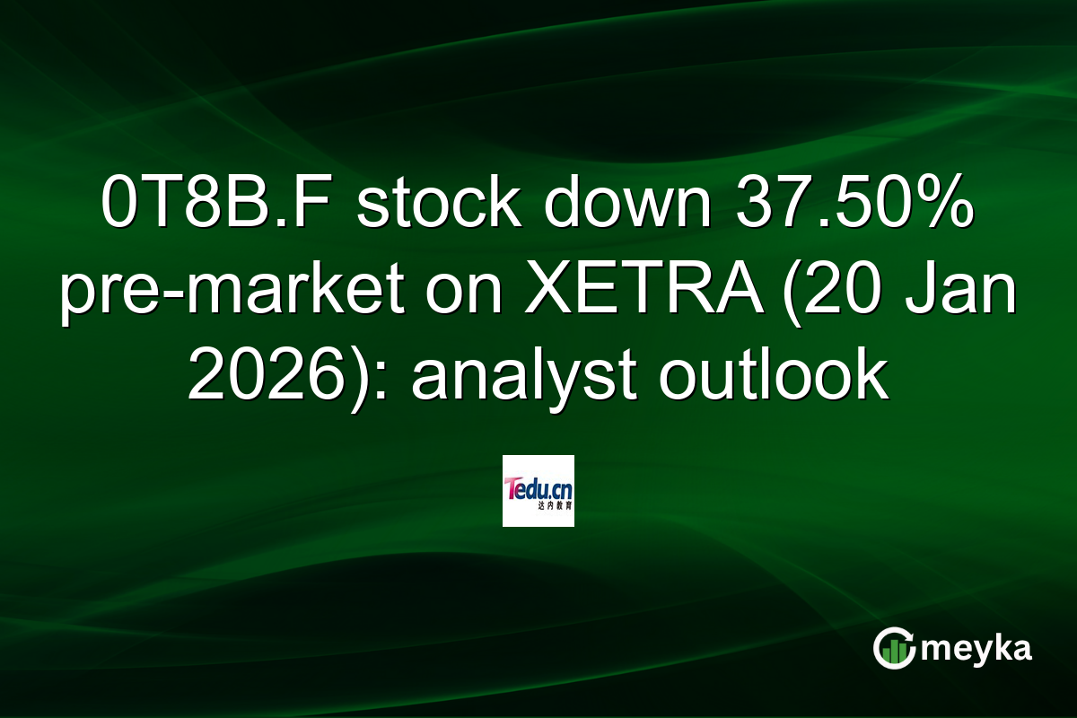0T8B.F stock down 37.50% pre-market on XETRA (20 Jan 2026): analyst outlook