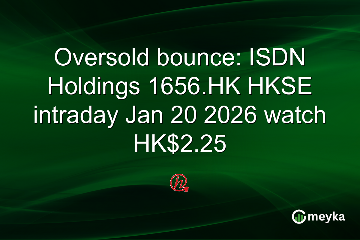 Oversold bounce: ISDN Holdings 1656.HK HKSE intraday Jan 20 2026 watch HK$2.25