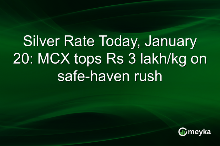 Silver Rate Today, January 20: MCX tops Rs 3 lakh/kg on safe-haven rush