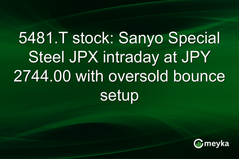 5481.T stock: Sanyo Special Steel JPX intraday at JPY 2744.00 with oversold bounce setup