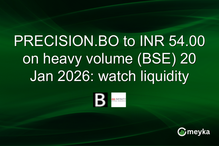 PRECISION.BO to INR 54.00 on heavy volume (BSE) 20 Jan 2026: watch liquidity