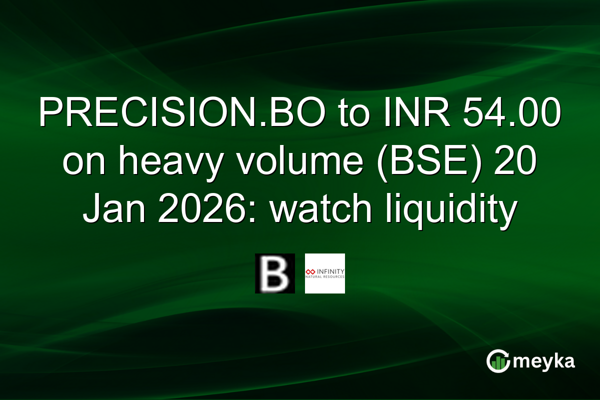 PRECISION.BO to INR 54.00 on heavy volume (BSE) 20 Jan 2026: watch liquidity