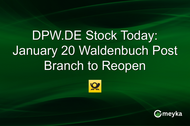 DPW.DE Stock Today: January 20 Waldenbuch Post Branch to Reopen