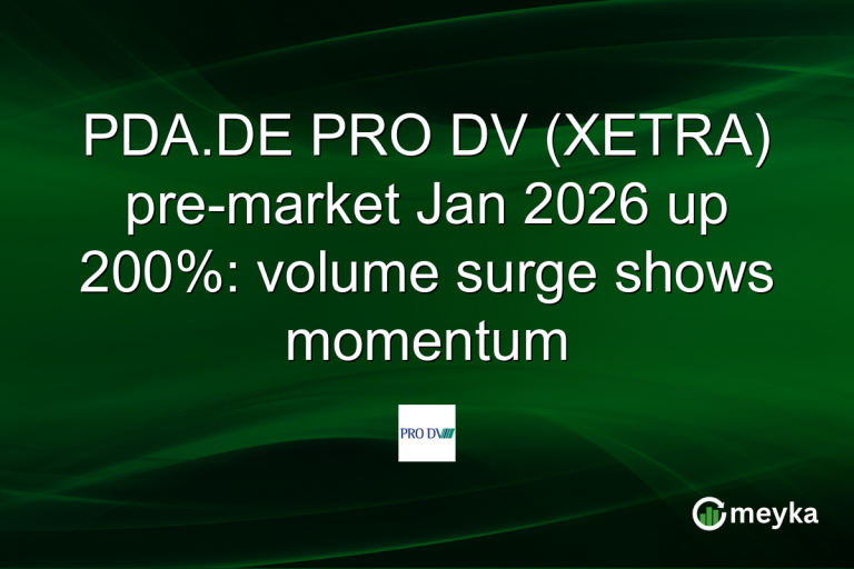 PDA.DE PRO DV (XETRA) pre-market Jan 2026 up 200%: volume surge shows momentum
