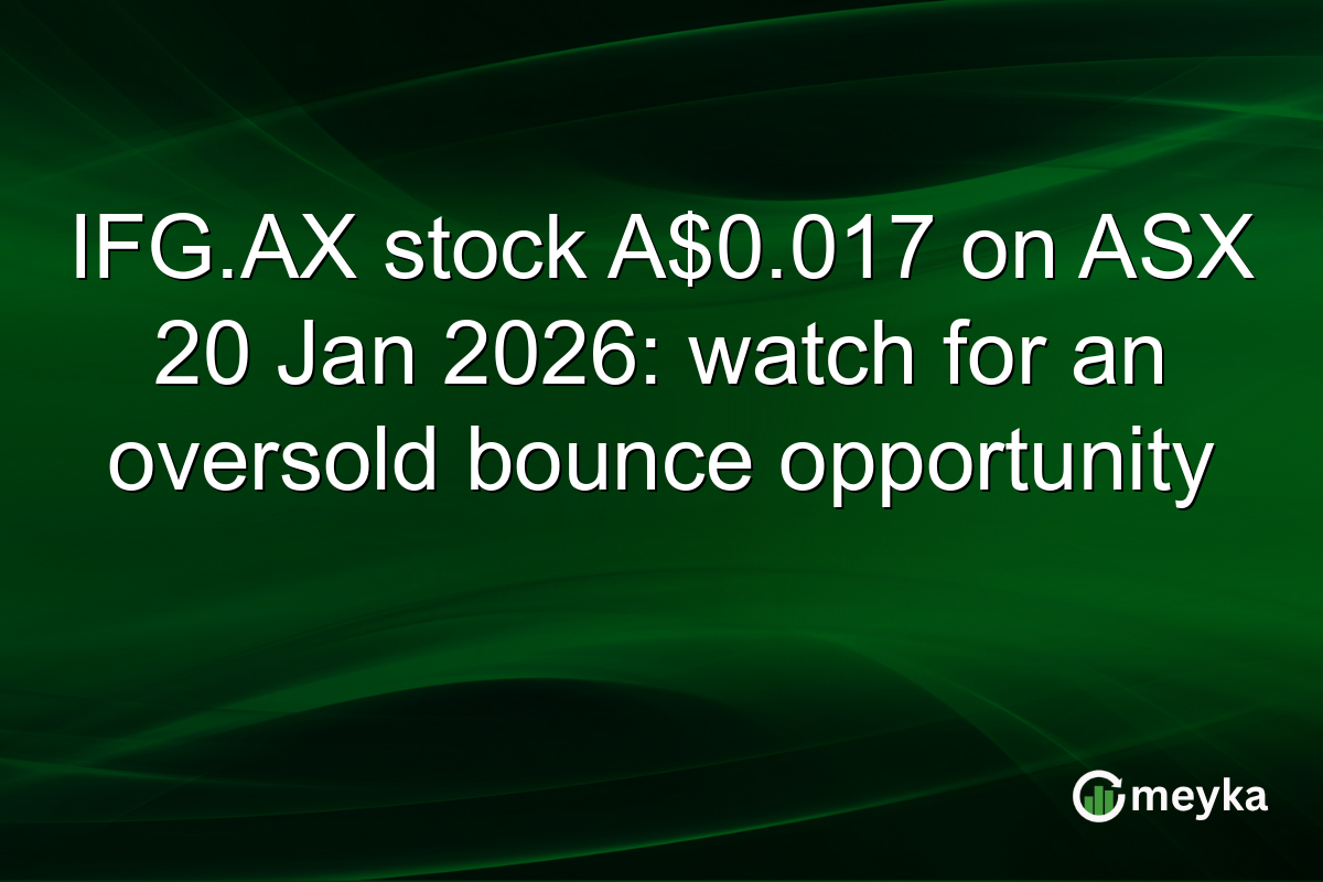 IFG.AX stock A$0.017 on ASX 20 Jan 2026: watch for an oversold bounce opportunity