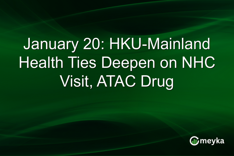 January 20: HKU-Mainland Health Ties Deepen on NHC Visit, ATAC Drug