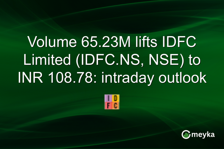 Volume 65.23M lifts IDFC Limited (IDFC.NS, NSE) to INR 108.78: intraday outlook
