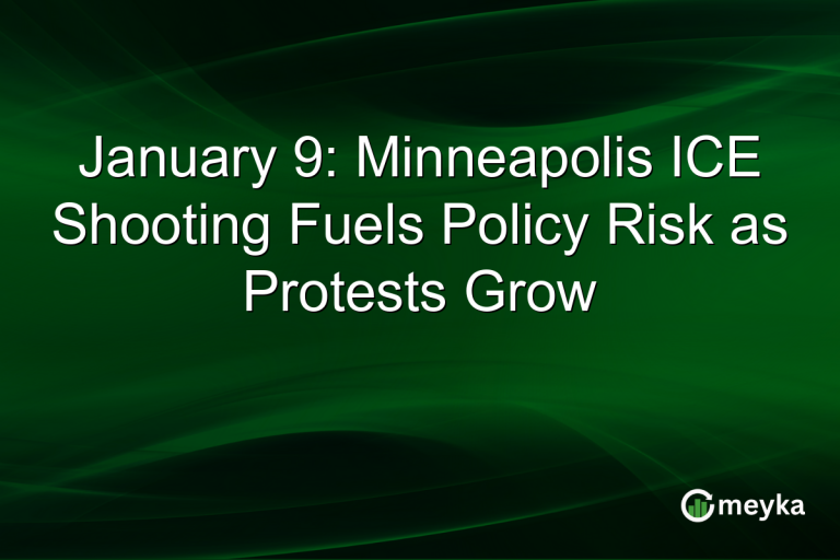January 9: Minneapolis ICE Shooting Fuels Policy Risk as Protests Grow