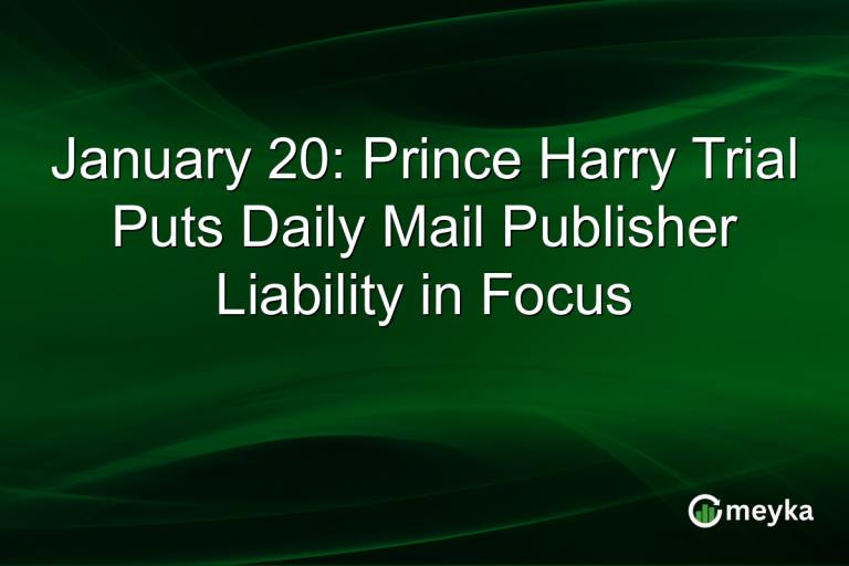 January 20: Prince Harry Trial Puts Daily Mail Publisher Liability in Focus