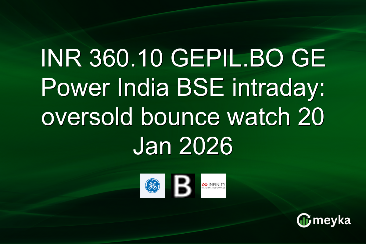 INR 360.10 GEPIL.BO GE Power India BSE intraday: oversold bounce watch 20 Jan 2026