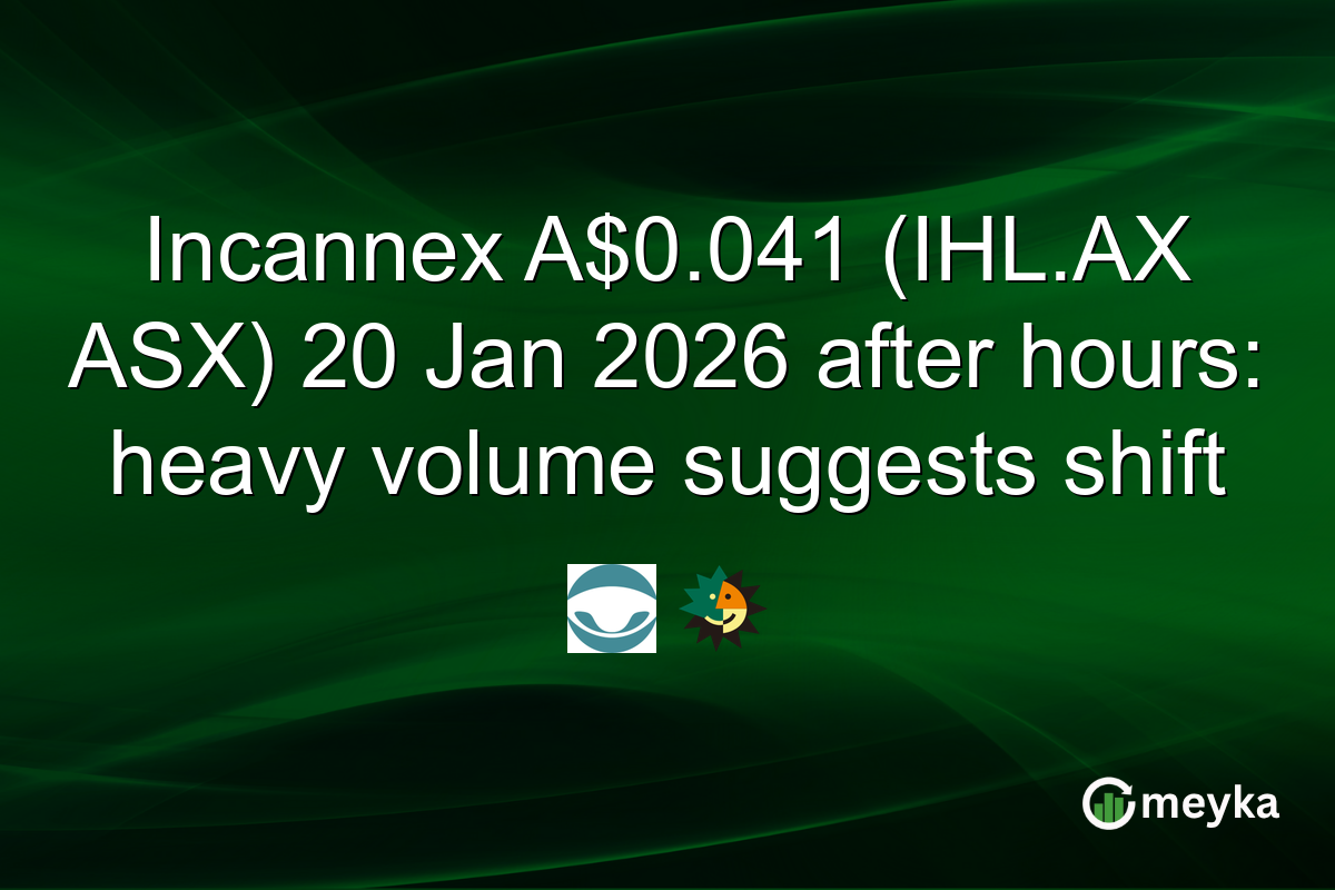Incannex A$0.041 (IHL.AX ASX) 20 Jan 2026 after hours: heavy volume suggests shift