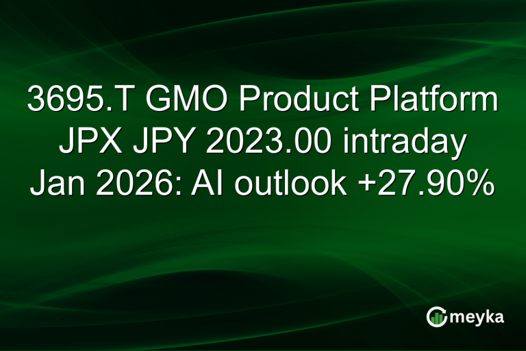 3695.T GMO Product Platform JPX JPY 2023.00 intraday Jan 2026: AI outlook +27.90%