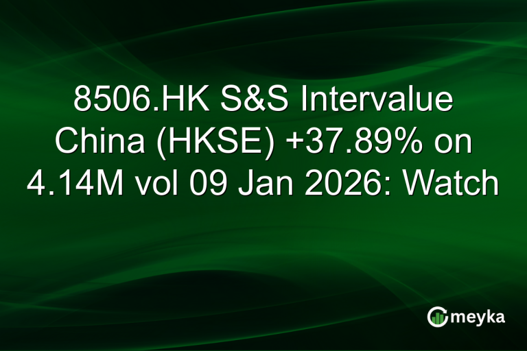 8506.HK S&S Intervalue China (HKSE) +37.89% on 4.14M vol 09 Jan 2026: Watch