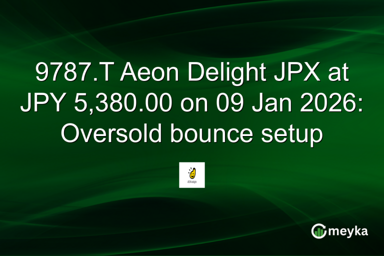 9787.T Aeon Delight JPX at JPY 5,380.00 on 09 Jan 2026: Oversold bounce setup