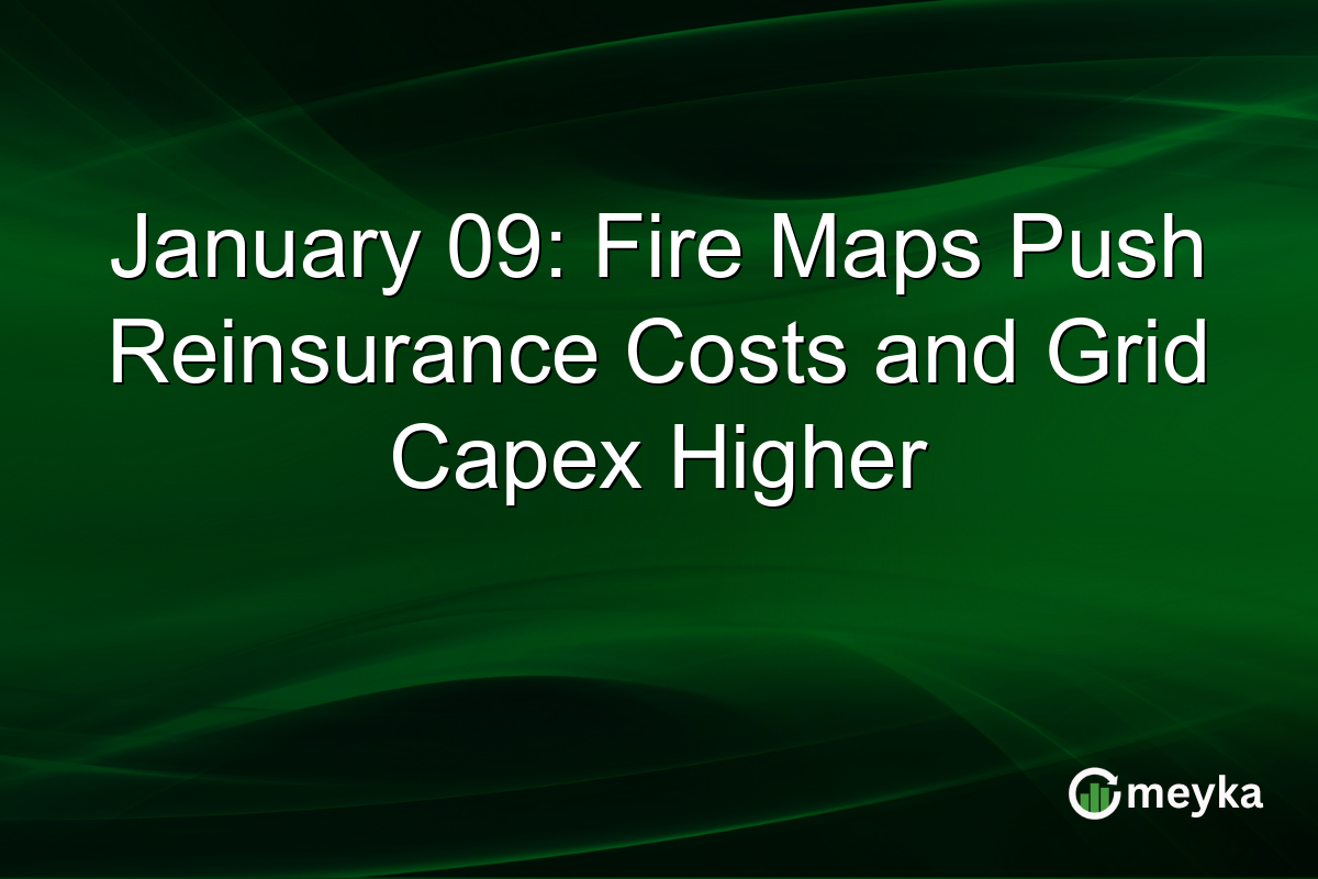 January 09: Fire Maps Push Reinsurance Costs and Grid Capex Higher