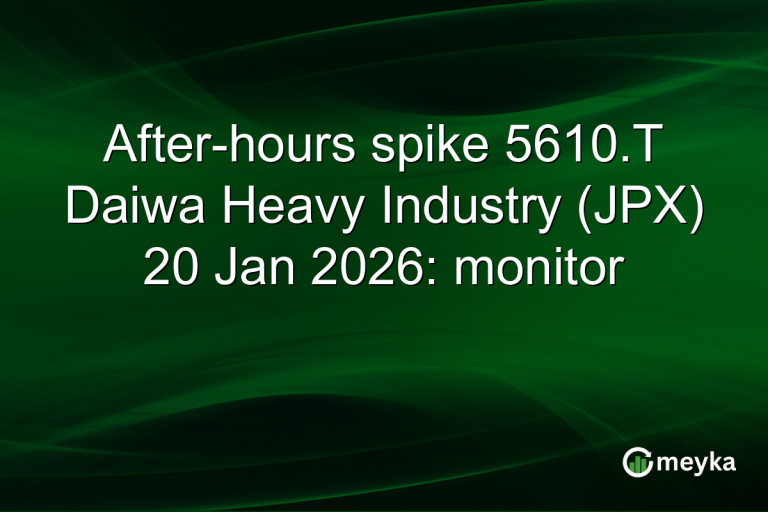 After-hours spike 5610.T Daiwa Heavy Industry (JPX) 20 Jan 2026: monitor