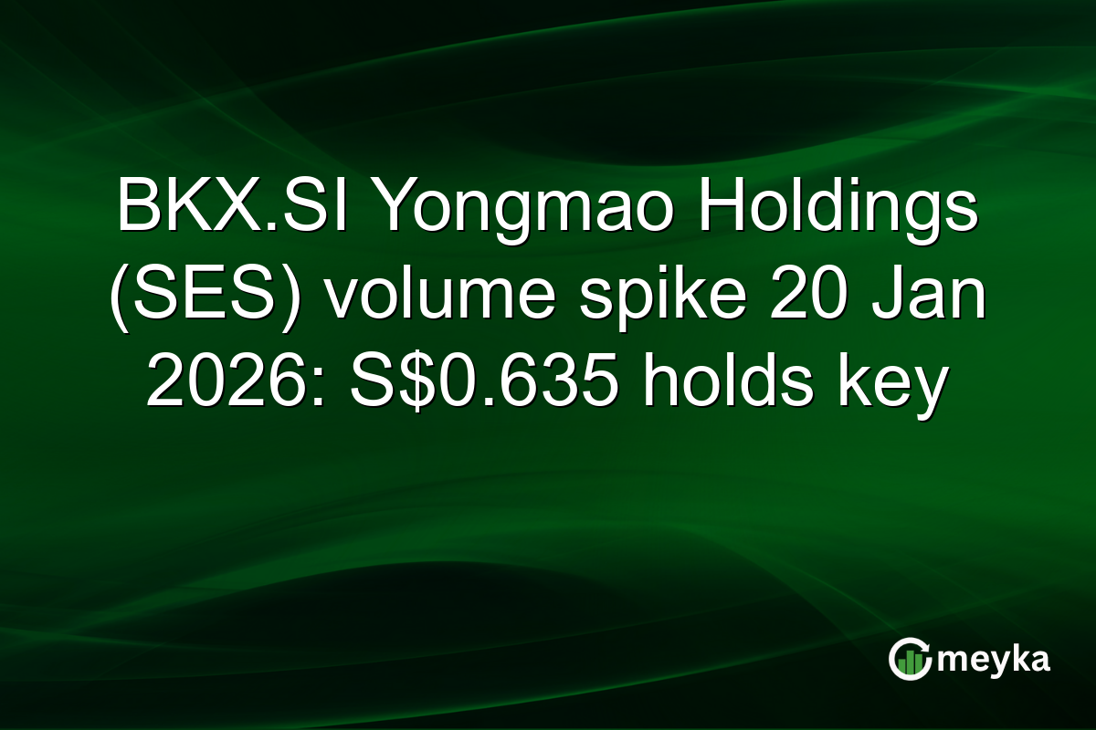 BKX.SI Yongmao Holdings (SES) volume spike 20 Jan 2026: S$0.635 holds key