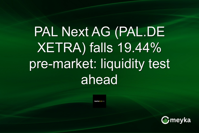 PAL Next AG (PAL.DE XETRA) falls 19.44% pre-market: liquidity test ahead