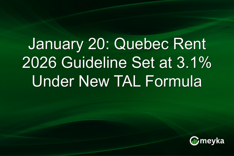 January 20: Quebec Rent 2026 Guideline Set at 3.1% Under New TAL Formula