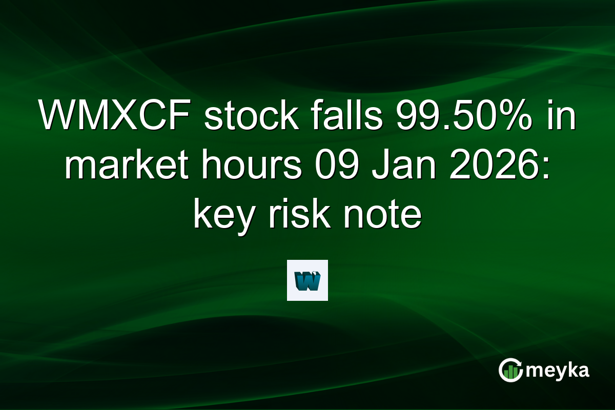 WMXCF stock falls 99.50% in market hours 09 Jan 2026: key risk note