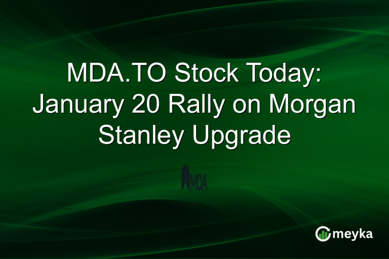 MDA.TO Stock Today: January 20 Rally on Morgan Stanley Upgrade