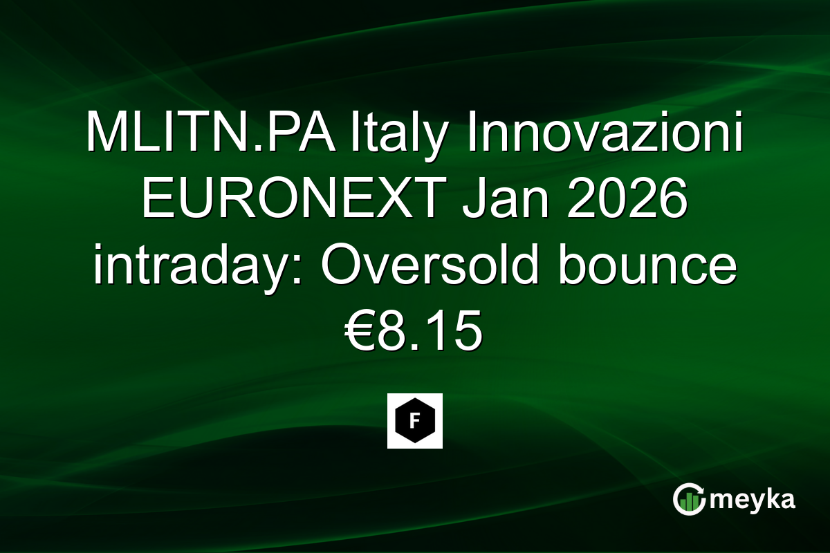 MLITN.PA Italy Innovazioni EURONEXT Jan 2026 intraday: Oversold bounce €8.15