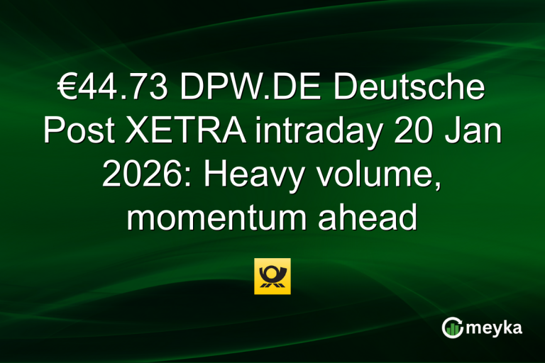 €44.73 DPW.DE Deutsche Post XETRA intraday 20 Jan 2026: Heavy volume, momentum ahead