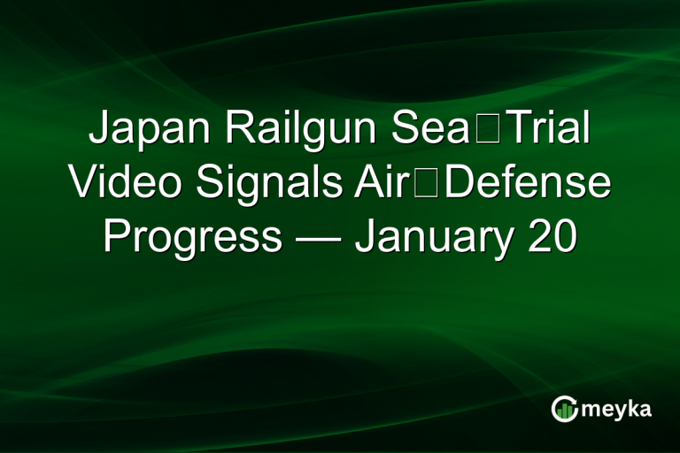 Japan Railgun Sea‑Trial Video Signals Air‑Defense Progress — January 20