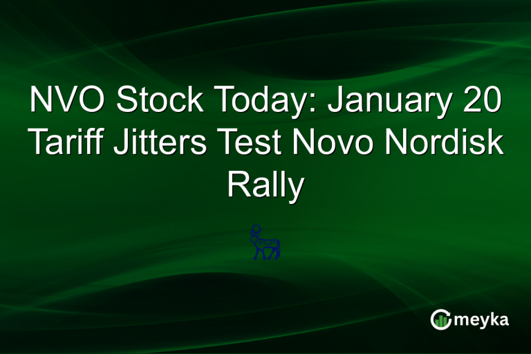 NVO Stock Today: January 20 Tariff Jitters Test Novo Nordisk Rally
