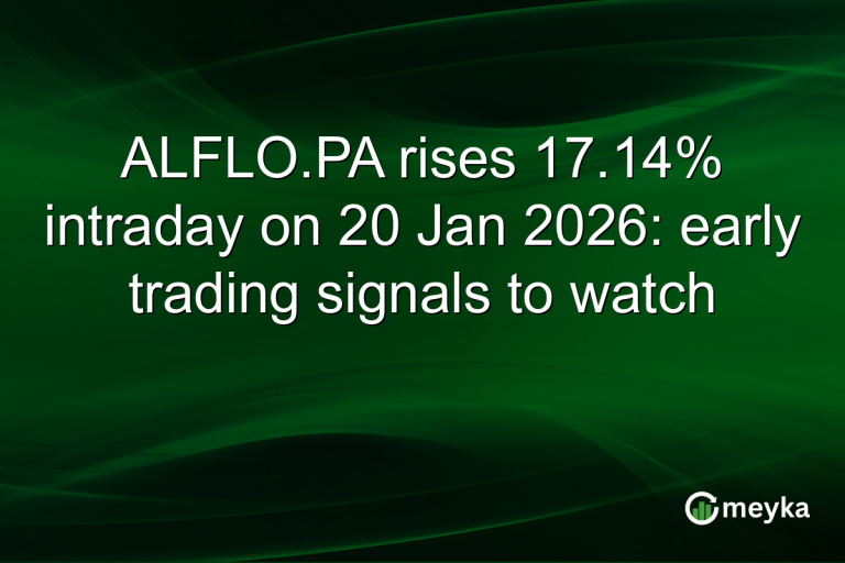 ALFLO.PA rises 17.14% intraday on 20 Jan 2026: early trading signals to watch