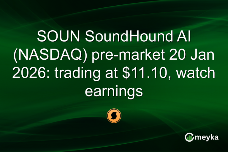 SOUN SoundHound AI (NASDAQ) pre-market 20 Jan 2026: trading at $11.10, watch earnings