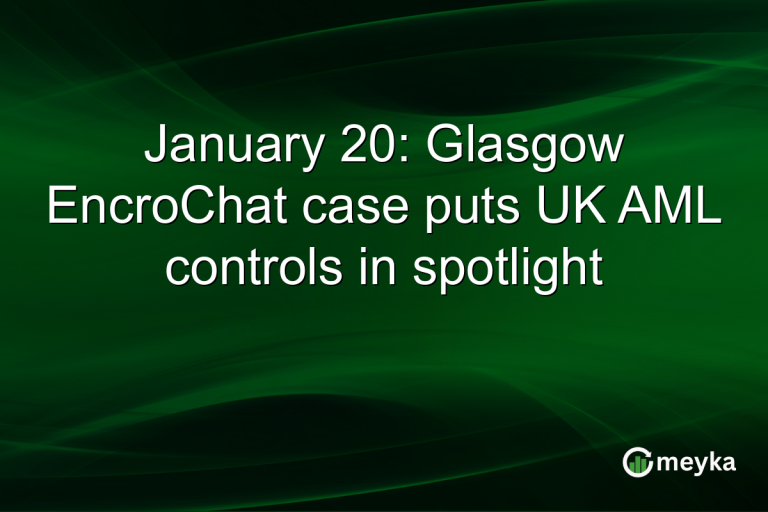 January 20: Glasgow EncroChat case puts UK AML controls in spotlight