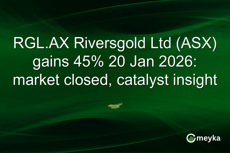 RGL.AX Riversgold Ltd (ASX) gains 45% 20 Jan 2026: market closed, catalyst insight