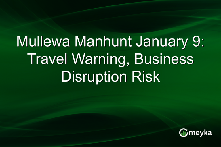 Mullewa Manhunt January 9: Travel Warning, Business Disruption Risk