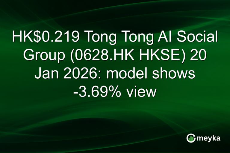 HK$0.219 Tong Tong AI Social Group (0628.HK HKSE) 20 Jan 2026: model shows -3.69% view