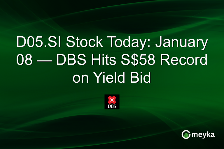 D05.SI Stock Today: January 08 — DBS Hits S$58 Record on Yield Bid
