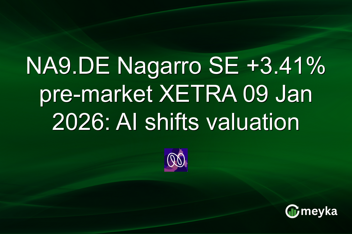 NA9.DE Nagarro SE +3.41% pre-market XETRA 09 Jan 2026: AI shifts valuation