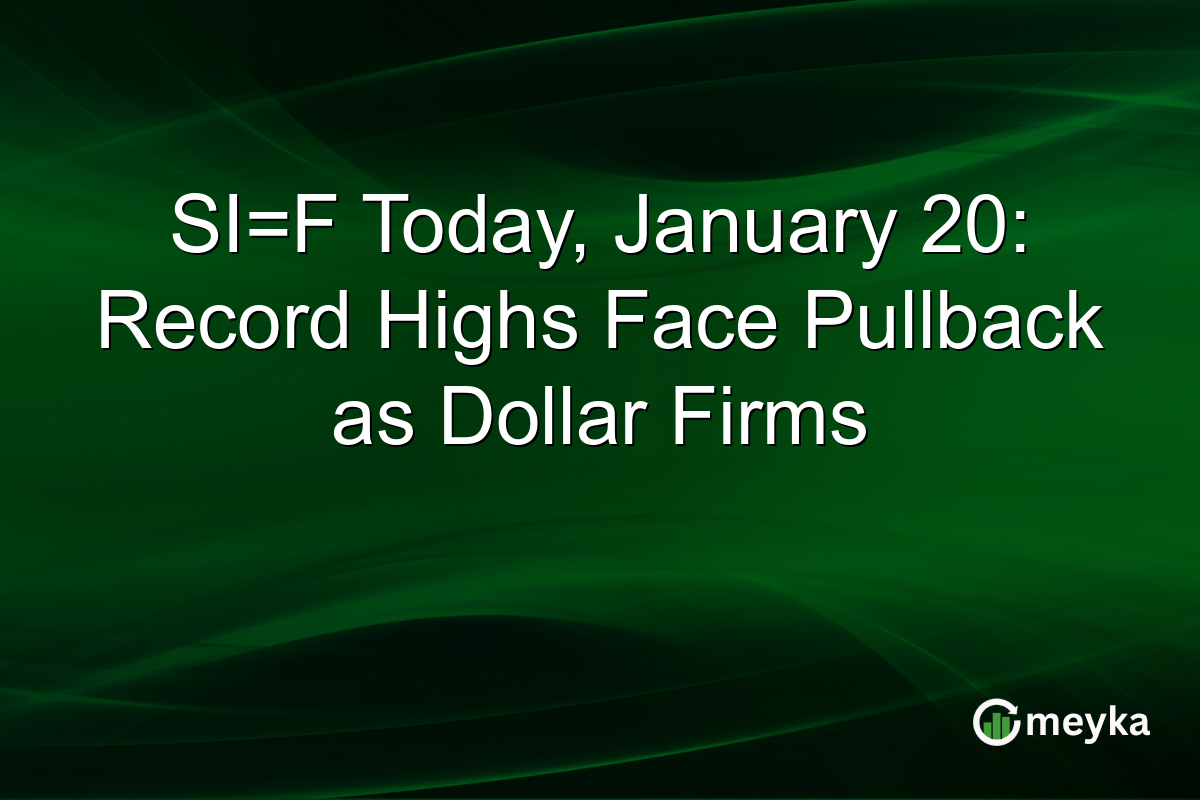 SI=F Today, January 20: Record Highs Face Pullback as Dollar Firms